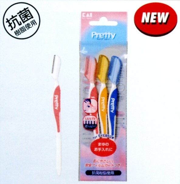 日本貝印Pretty    L型安全修眉刀-M