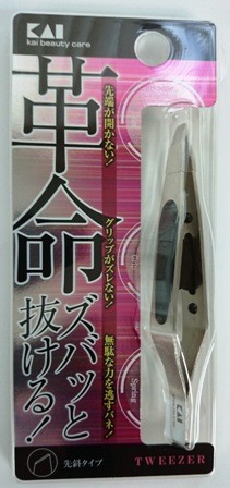 貝印精緻眉拔-斜口