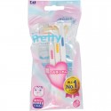 【美之最】日本 貝印 KAI   pretty得體刀(修毛刀)(3+1共4入增量包) FRT-4P20