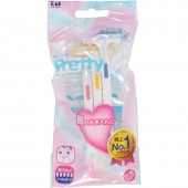 【美之最】日本 貝印 KAI   pretty得體刀(修毛刀)(3+1共4入增量包) FRT-4P20